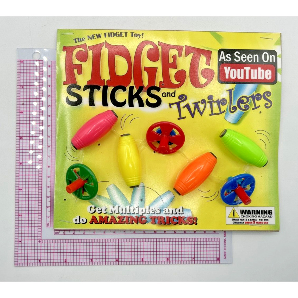 Vintage Vending Display Board Fidget Sticks And Twirlers 0186